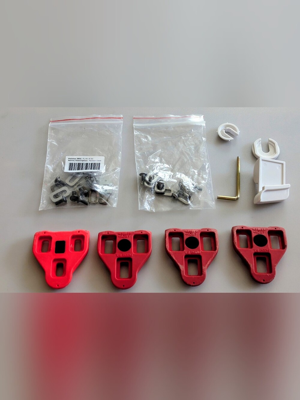 Used LOOK DELTA Compatible Cleat Set For In/Outdoor, Peloton Bikes.